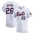 NY.Mets #26 Nolan McLean Player White Home Limited Elite Ddoa Stitched Jerseys