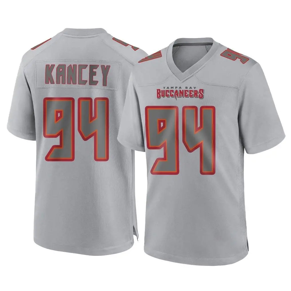 TB.Buccaneers #94 Calijah Kancey Player Gray Atmosphere Fashion Home Game Ddoa Stitched Jerseys