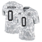 GB.Packers #0 Matthew Golden Player Arctic Camo Salute To Service Limited Ddoa Stitched Jerseys