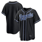 KC.Royals ## Royals Blank Player Black Carbon Fashion Home Game Ddoa Stitched Jerseys