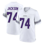 MN.Vikings #74 Donovan Jackson Player White Alternate Home Game Ddoa Stitched Jerseys