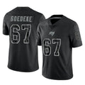 TB.Buccaneers #67 Luke Goedeke Player Black Reflective Limited Home Game Ddoa Stitched Jerseys