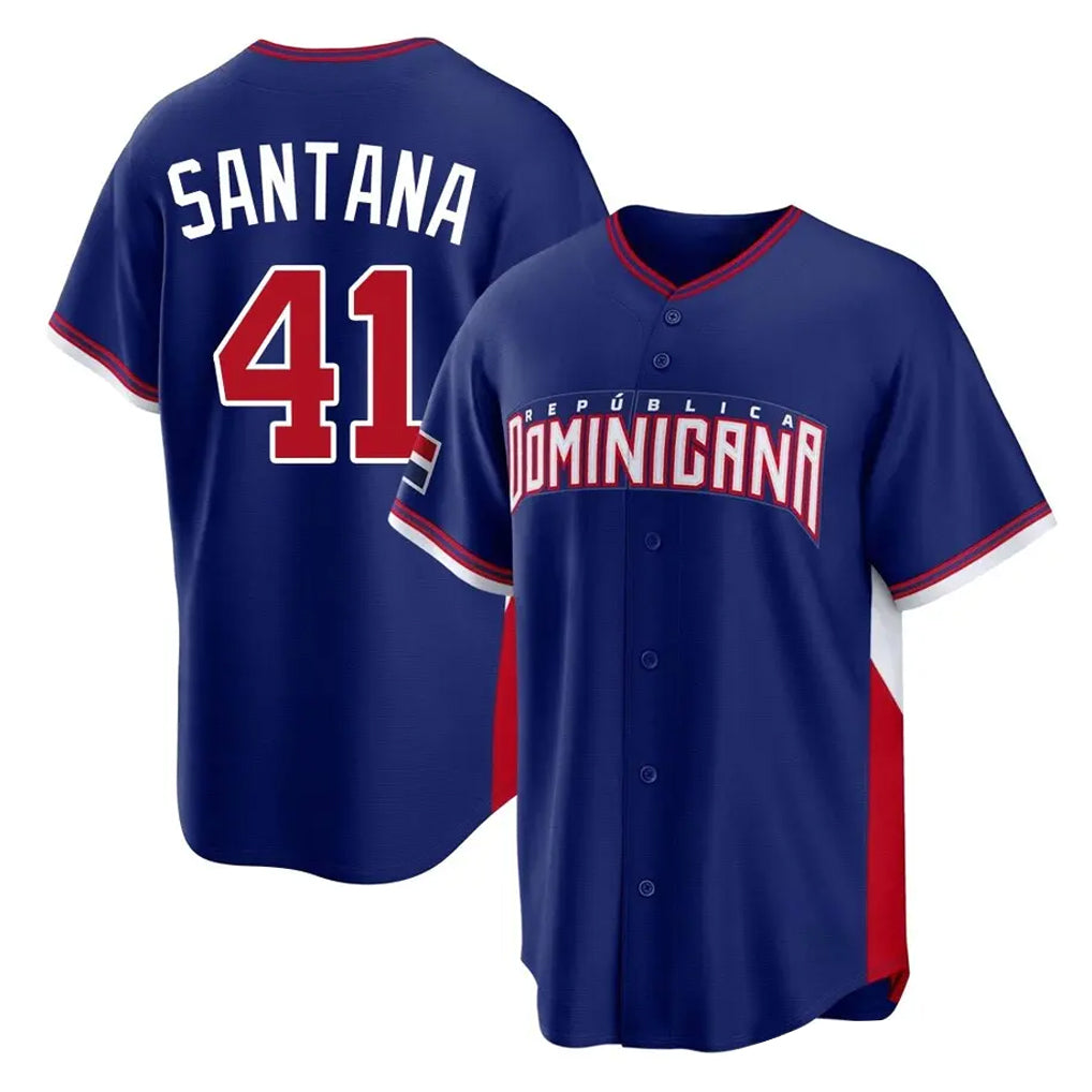 A.Diamondbacks #41 Carlos Santana Player Royal 2026 World Classic Home Game Ddoa Stitched Jerseys