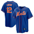 NY.Mets #12 Francisco Lindor Player Royal Home Game Ddoa Stitched Jerseys
