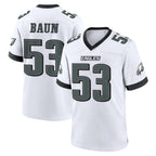 P.Eagles #53 Zack Baun Player White Game Home Ddoa Stitched Jerseys