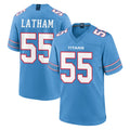 T.Titans #55 JC Latham Player Light Blue 2026 Game Home Ddoa Stitched Jerseys