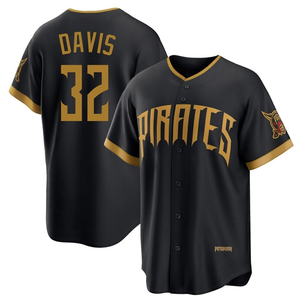 P.Pirates #32 Henry Davis Player Black 2026 City Connect Home Game Ddoa Stitched Jerseys
