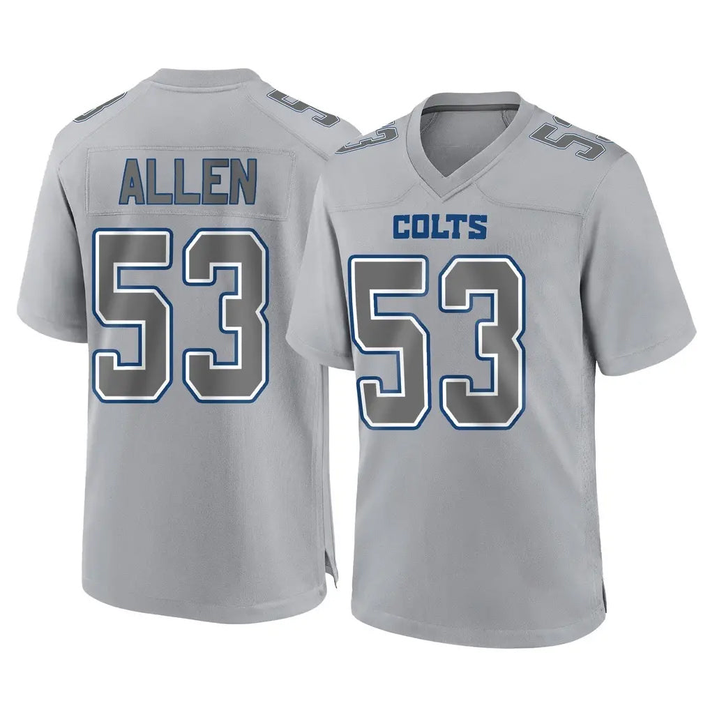 IN.Colts #53 CJ Allen Player Gray Atmosphere Fashion Home Game Ddoa Stitched Jerseys