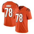 C.Bengals #78 Anthony Munoz Player Orange Vapor Untouchable Limited Home Game Ddoa Stitched Jerseys