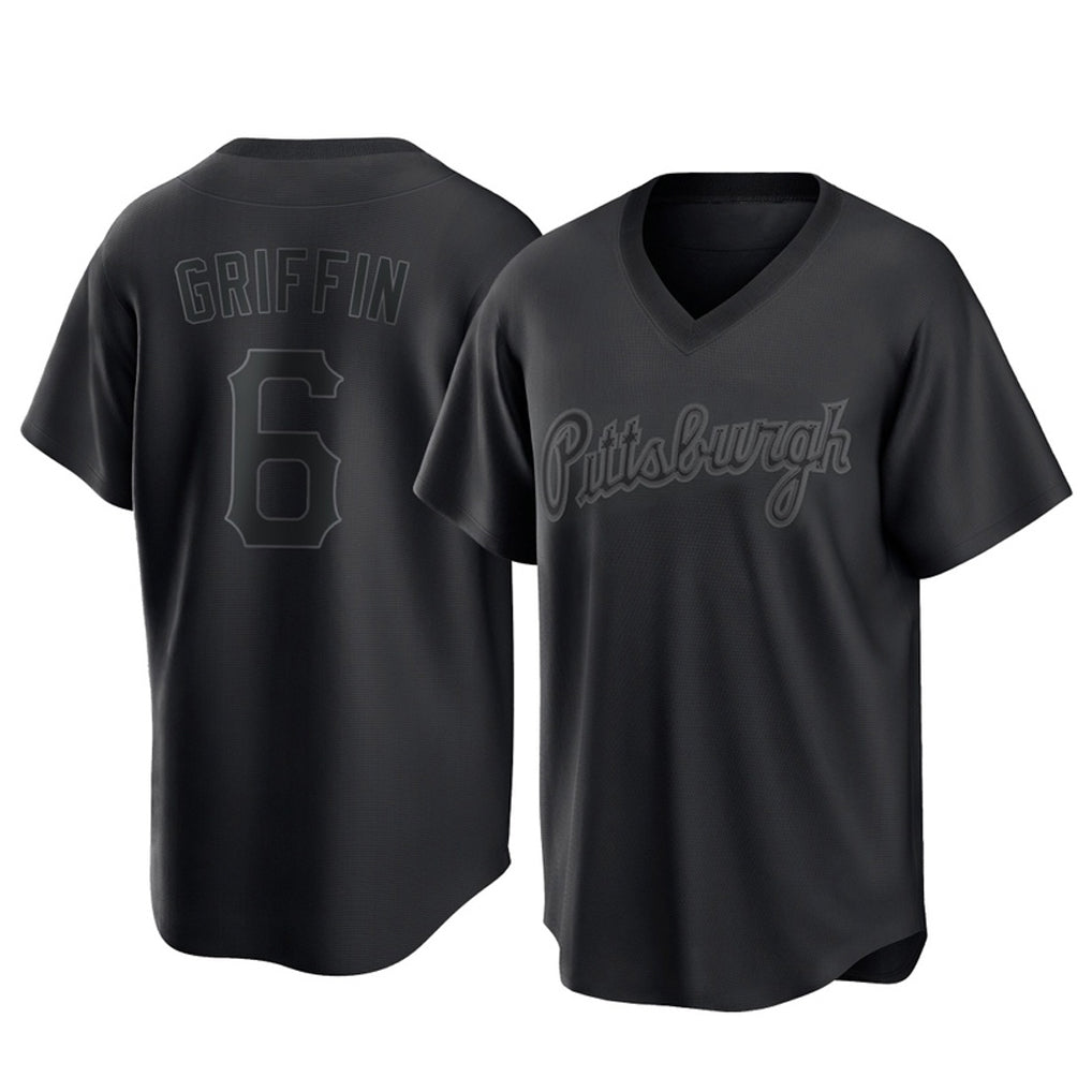 P.Pirates #6 Konnor Griffin Player Black Fashion Home Game Ddoa Stitched Jerseys