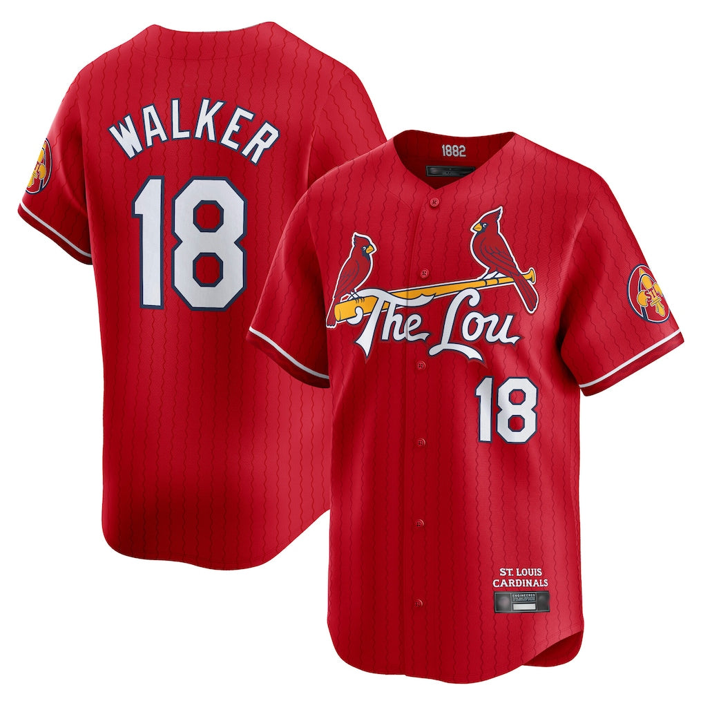 St. Louis Cardinals #18 Jordan Walker Player Red City Connect Limited Ddoa Stitched Jerseys