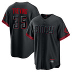 C.Reds #35 Jose Trevino Player Black City Connect Home Game Ddoa Stitched Jerseys