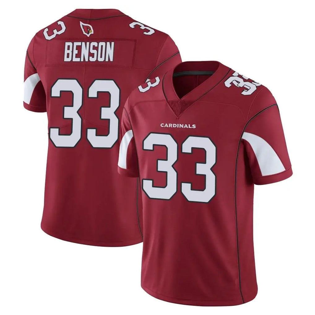 A.Cardinals #33 Trey Benson Player Cardinal Vapor Limited Home Game  Ddoa Stitched Jerseys