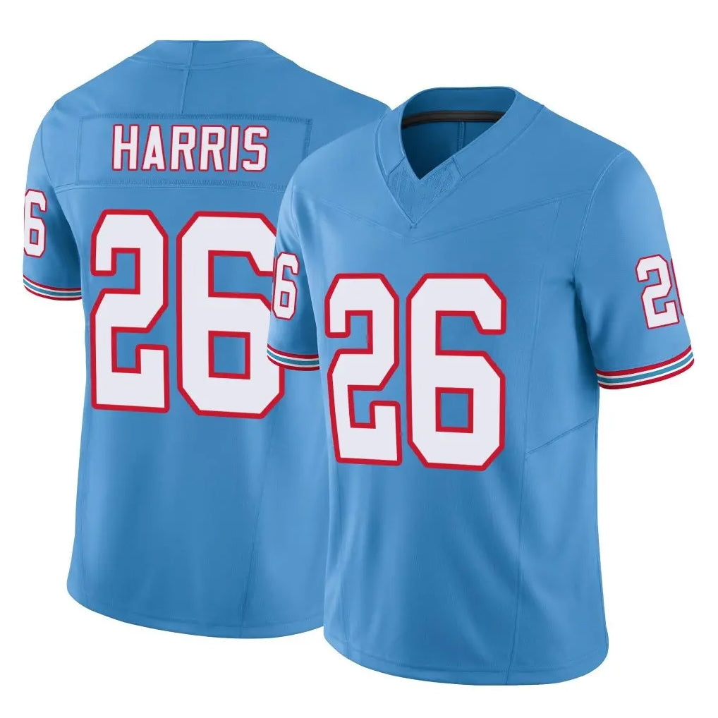 T.Titans #26 Marcus Harris Player Light Blue Limited Vapor F.U.S.E. Home Game Ddoa Stitched Jerseys