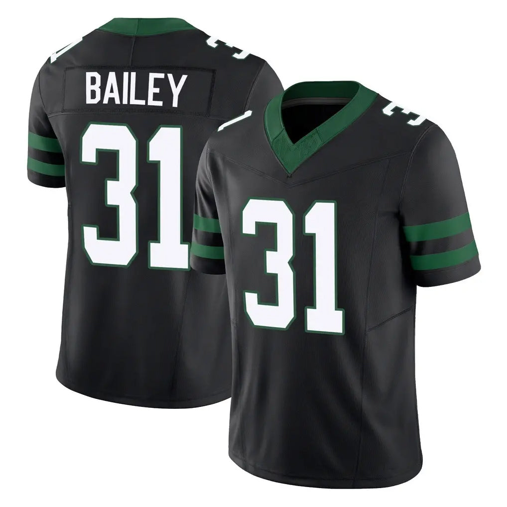 NY.Jets #31 David Bailey Player Black Limited Legacy Vapor F.U.S.E. Home Game Ddoa Stitched Jerseys