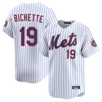 NY.Mets #19 Bo Bichette Player White Home Limited Ddoa Stitched Jerseys