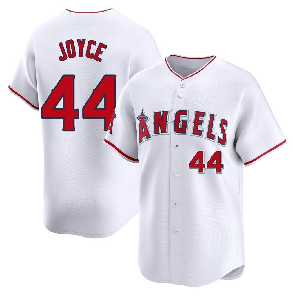 LA.Angels #44 Ben Joyce Player White Limited Home Ddoa Stitched Jerseys