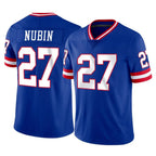 NY.Giants #27 Tyler Nubin Player Royal Classic Vapor Home Game Ddoa Stitched Jerseys