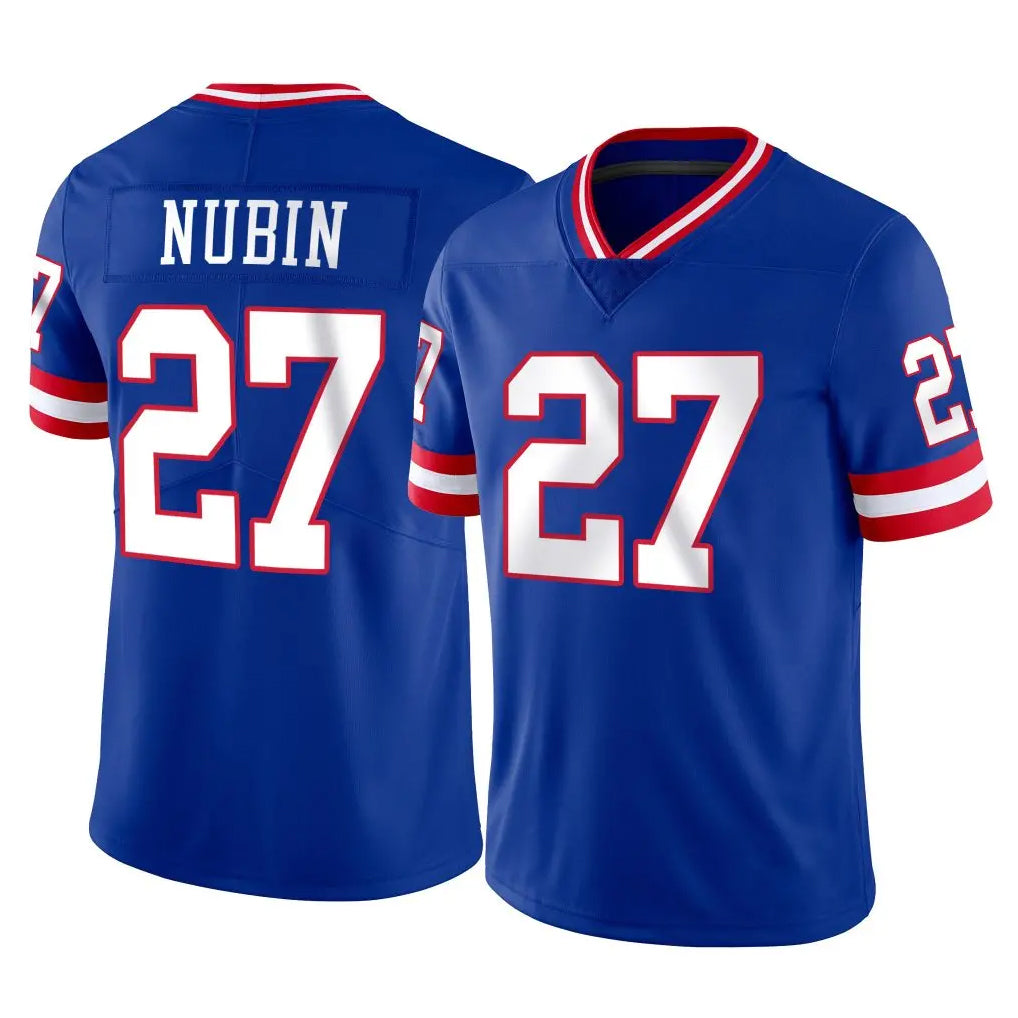 NY.Giants #27 Tyler Nubin Player Royal Classic Vapor Home Game Ddoa Stitched Jerseys