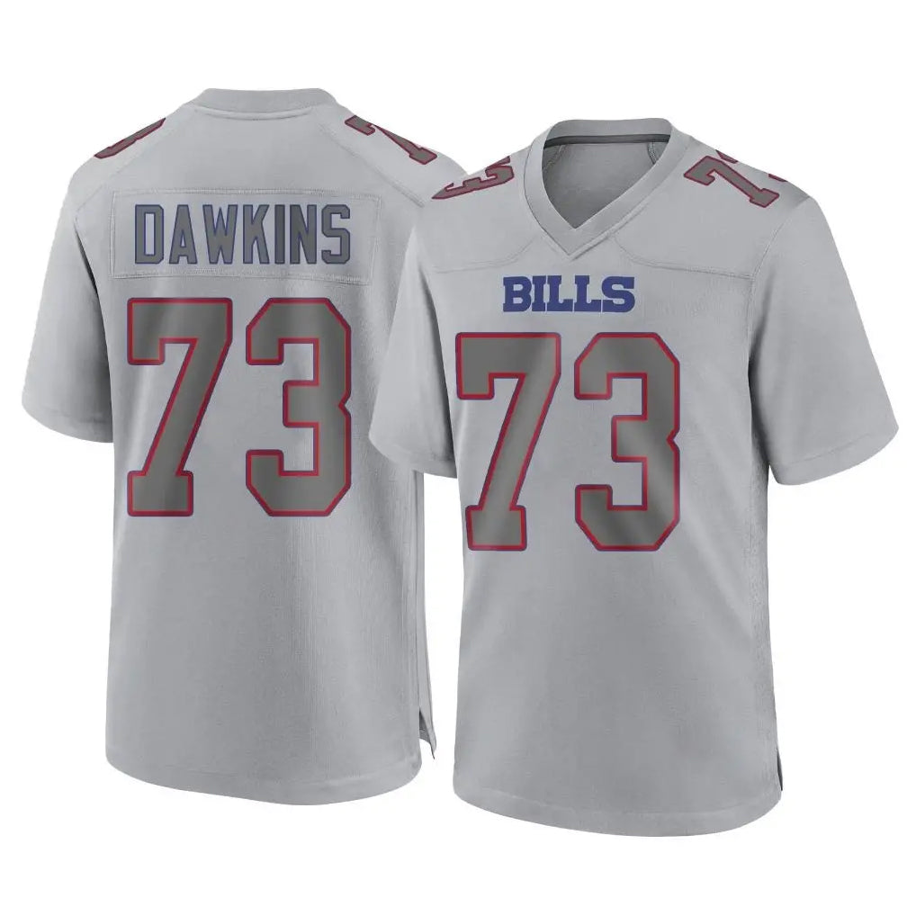 B.Bills #73 Dion Dawkins Player Gray Fashion Home Game Ddoa Stitched Jerseys