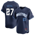 C.Cubs #27 Seiya Suzuki Player Navy City Connect Limited Home Ddoa Stitched Jerseys