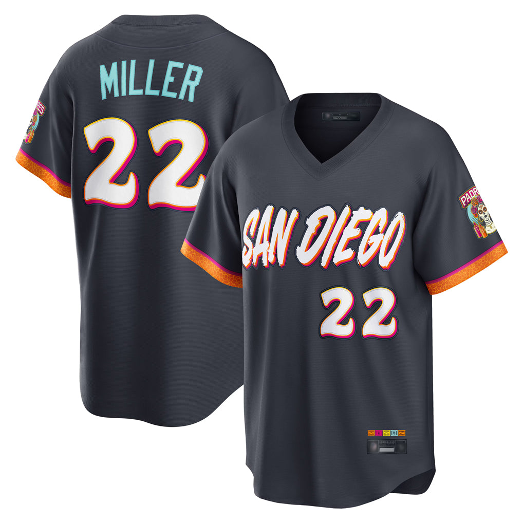 S.Diego Padres #22 Mason Miller Player Obsidian 2026 City Connect Home Limited T-shirt Ddoa Stitched Jerseys
