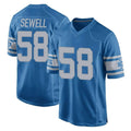 D.Lions #58 Penei Sewell Player Blue Vapor Untouchable Throwback Game Ddoa Stitched Jerseys