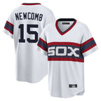 C.White Sox #15 Sean Newcomb Player White T-shirt Home Game Ddoa Stitched Jerseys