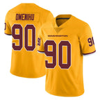 W.Commanders #90 Charles Omenihu Player Gold Limited Color Rush Home Game Ddoa Stitched Jerseys