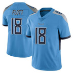 T.Titans #18 Cor'Dale Flott Player Light Blue Limited Vapor Untouchable Home Game Ddoa Stitched Jerseys