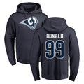 LA.Rams #99 Aaron Donald Player Navy Pullover Hoodie Limited Game Ddoa Stitched Jerseys