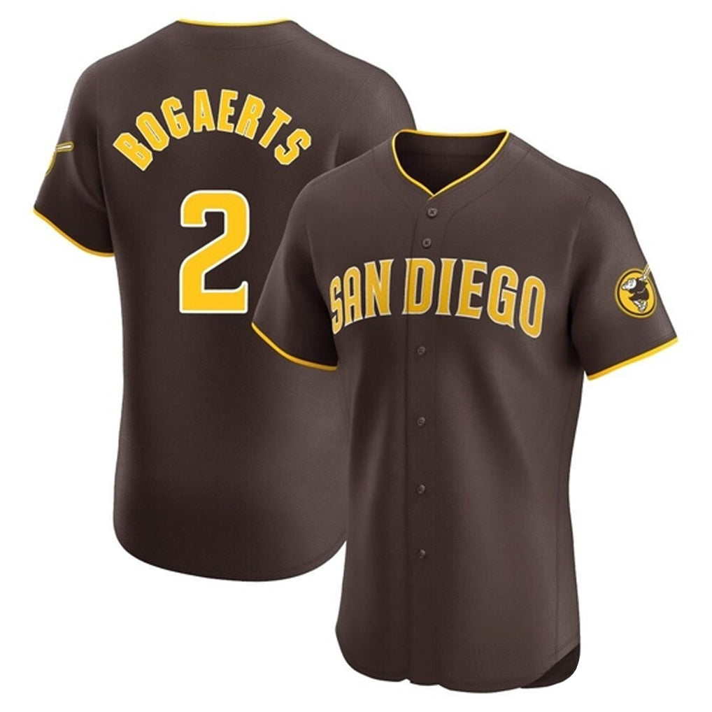 S.Diego Padres #2 Xander Bogaerts Player Brown Home Limited Elite Ddoa Stitched Jerseys