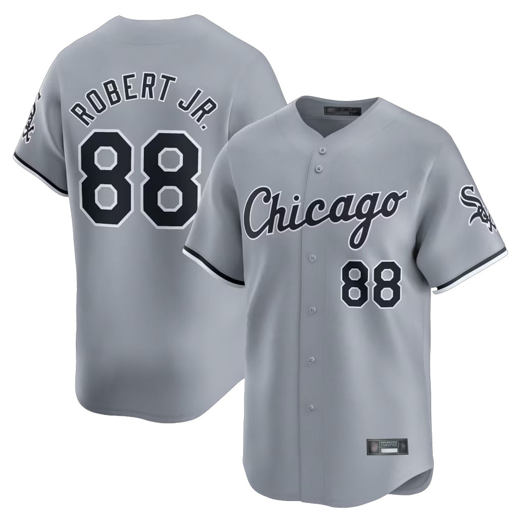 C.White Sox #88 Luis Robert Jr Player Gray Road Limited Home Ddoa Stitched Jerseys