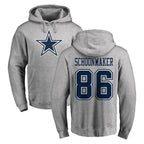 D.Cowboys #86 Luke Schoonmaker Player Gray LOGO Pullover Hoodie Limited Ddoa Stitched Jerseys
