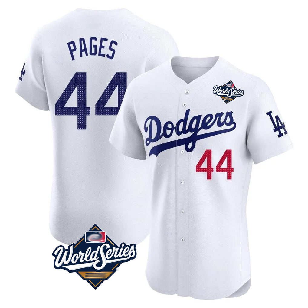 LA.Dodgers #44 Andy Pages Player White World Series Limited Elite Home Ddoa Stitched Jerseys