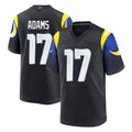 LA.Rams #17 Davante Adams Player Black Midnight Rivalries Collection Home Game Ddoa Stitched Jerseys