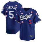 LA.Dodgers #5 Freddie Freeman Player White Tokyo Series Vapor Premier Royal Ddoa Stitched Jerseys