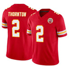 KC.Chiefs #2 Tyquan Thornton Player Red Limited Vapor F.U.S.E. Home Game Ddoa Stitched Jerseys