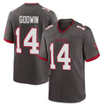 TB.Buccaneers #14 Chris Godwin Jr. Player Pewter Alternate Home Game Ddoa Stitched Jerseys