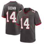 TB.Buccaneers #14 Chris Godwin Jr. Player Pewter Alternate Home Game Ddoa Stitched Jerseys