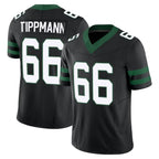 NY.Jets #66 Joe Tippmann Player Black Limited Legacy Vapor F.U.S.E. Home Game Ddoa Stitched Jerseys