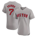 B.Red Sox #7 Masataka Yoshida Player Gray Road Limited Elite Home Game Ddoa Stitched Jerseys