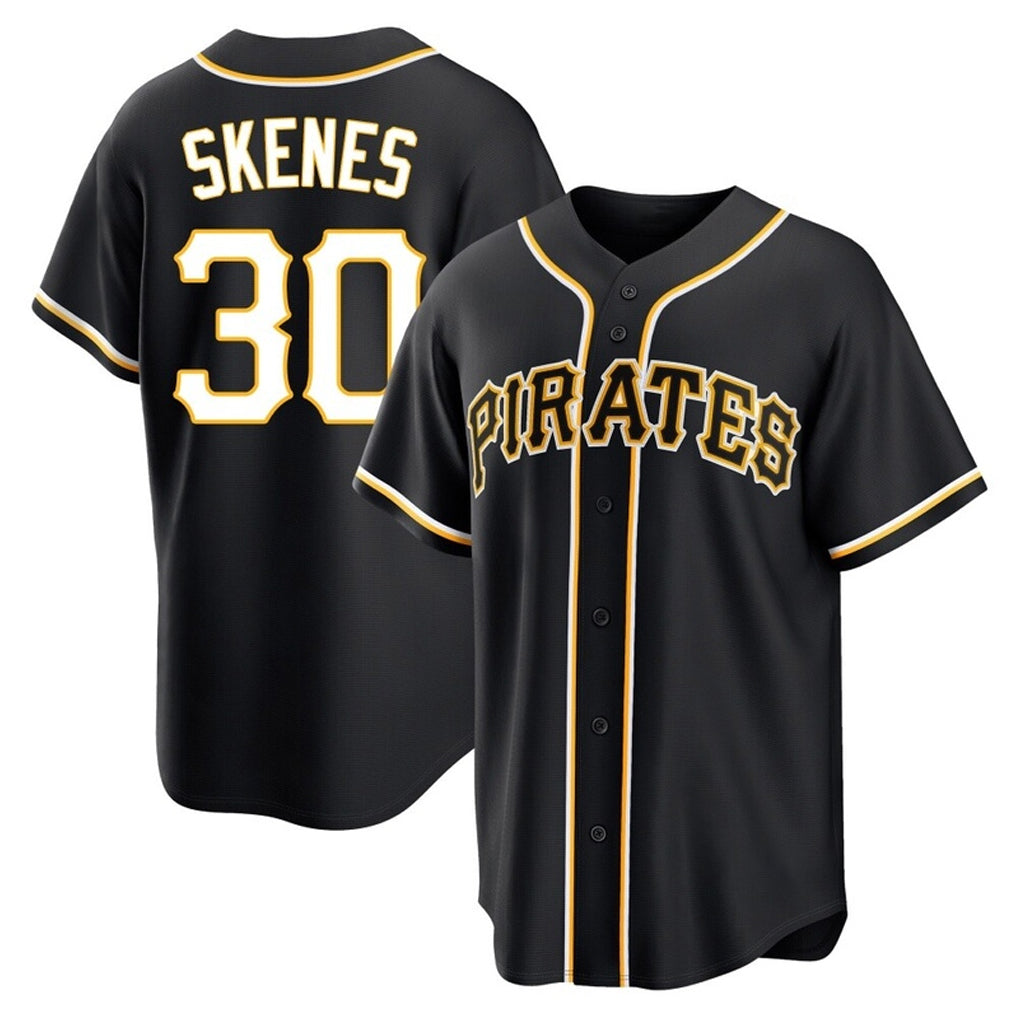P.Pirates #30 Paul Skenes Player Black Fashion Out Home Game Ddoa Stitched Jerseys