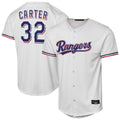 T.Rangers #32 Evan Carter Player White Home Replica Ddoa Stitched Jerseys