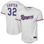 T.Rangers #32 Evan Carter Player White Home Replica Ddoa Stitched Jerseys