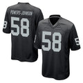 LV.Raiders #58 Jackson Powers-Johnson Player Black Home Game Ddoa Stitched Jerseys