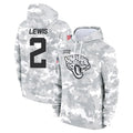 J.Jaguars #2 Jourdan Lewis Player Arctic Camo Salute to Service Hoodies Limited Game Ddoa Stitched Jerseys
