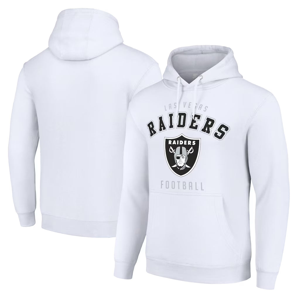 LV.Raiders ## Raiders Blank Player White LOGO Pullover Hoodies Home Game Ddoa Stitched Jerseys