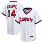 LA.Angels #14 Logan O'Hoppe Player White T-shirt Home Game Ddoa Stitched Jerseys