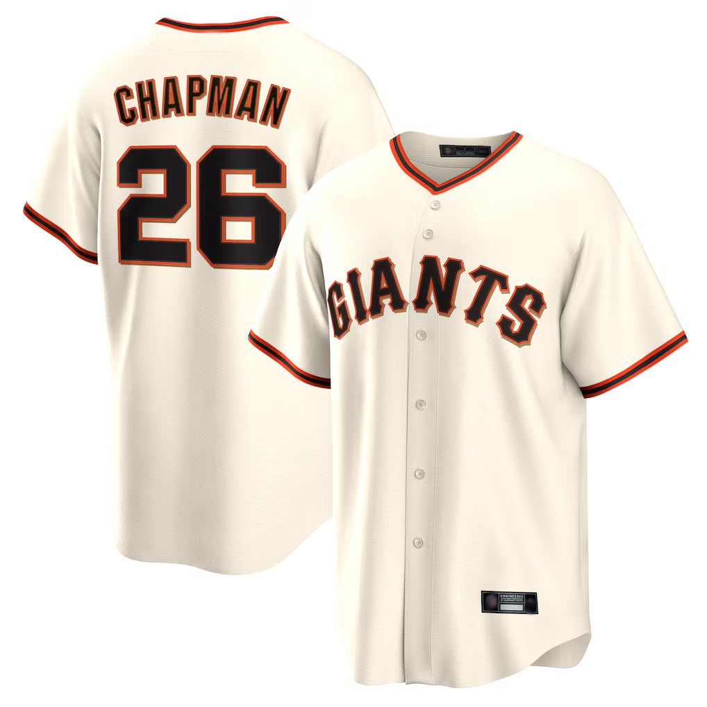 SF.Giants #26 Matt Chapman Player Cream Home Game Ddoa Stitched Jerseys